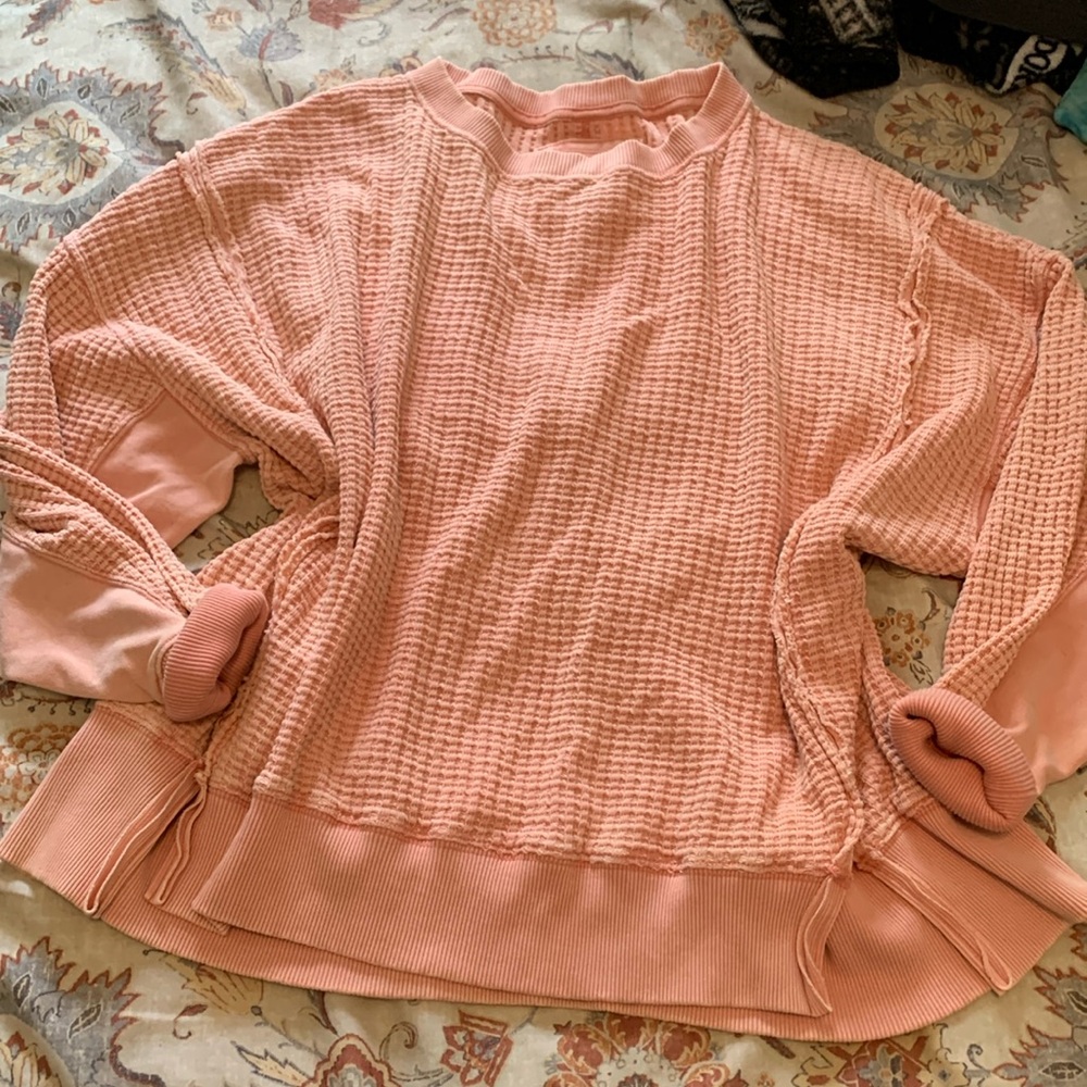 Waffle AE Big Hug Oversized Top